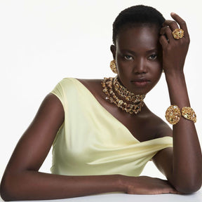 Swarovski Gema kaulakoru, keltakullanväri ja keltaiset kristallit, 5708709