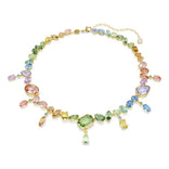 Swarovski Gema kaulakoru, keltakullattu ja eriväriset kristallit, 5737443