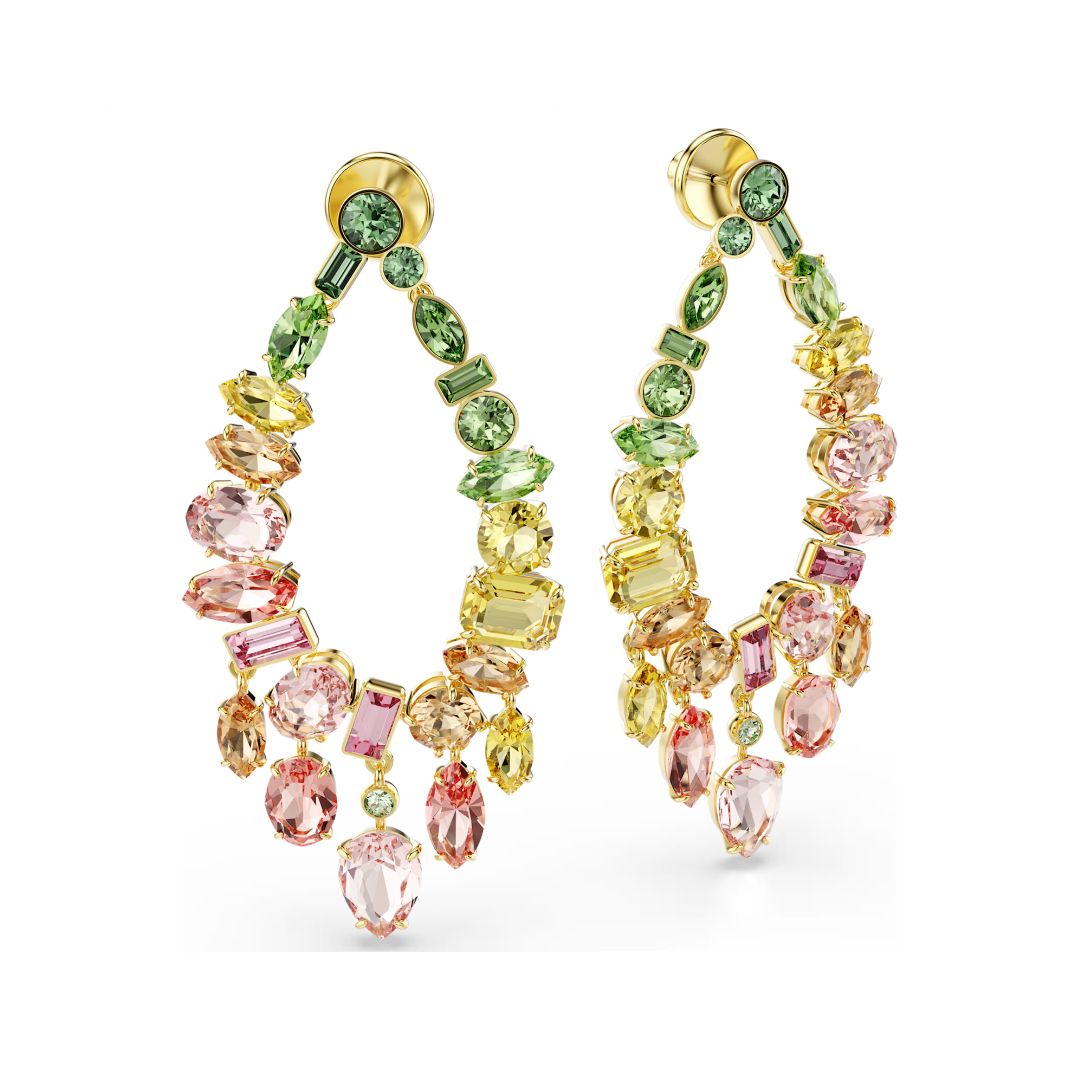 Swarovski Gema korvakorut, keltakullattu ja eriväriset kristallit, 5737445