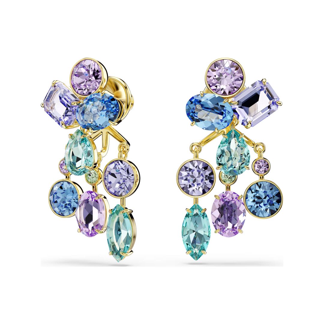 Swarovski Gema korvakorut, keltakullattu ja eriväriset kristallit, 5737450