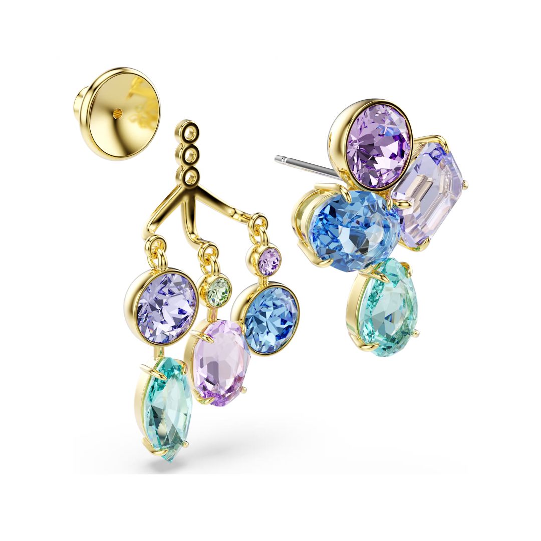 Swarovski Gema korvakorut, keltakullattu ja eriväriset kristallit, 5737450