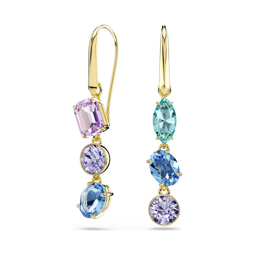 Swarovski Gema korvakorut, keltakullattu ja eriväriset kristallit, 5747917