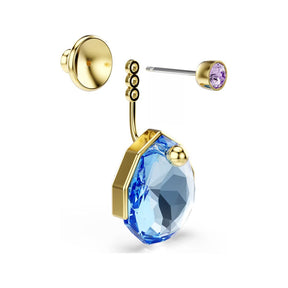 Swarovski Gema korvakorut, keltakullattu, siniset ja violetit kristallit, 5737449