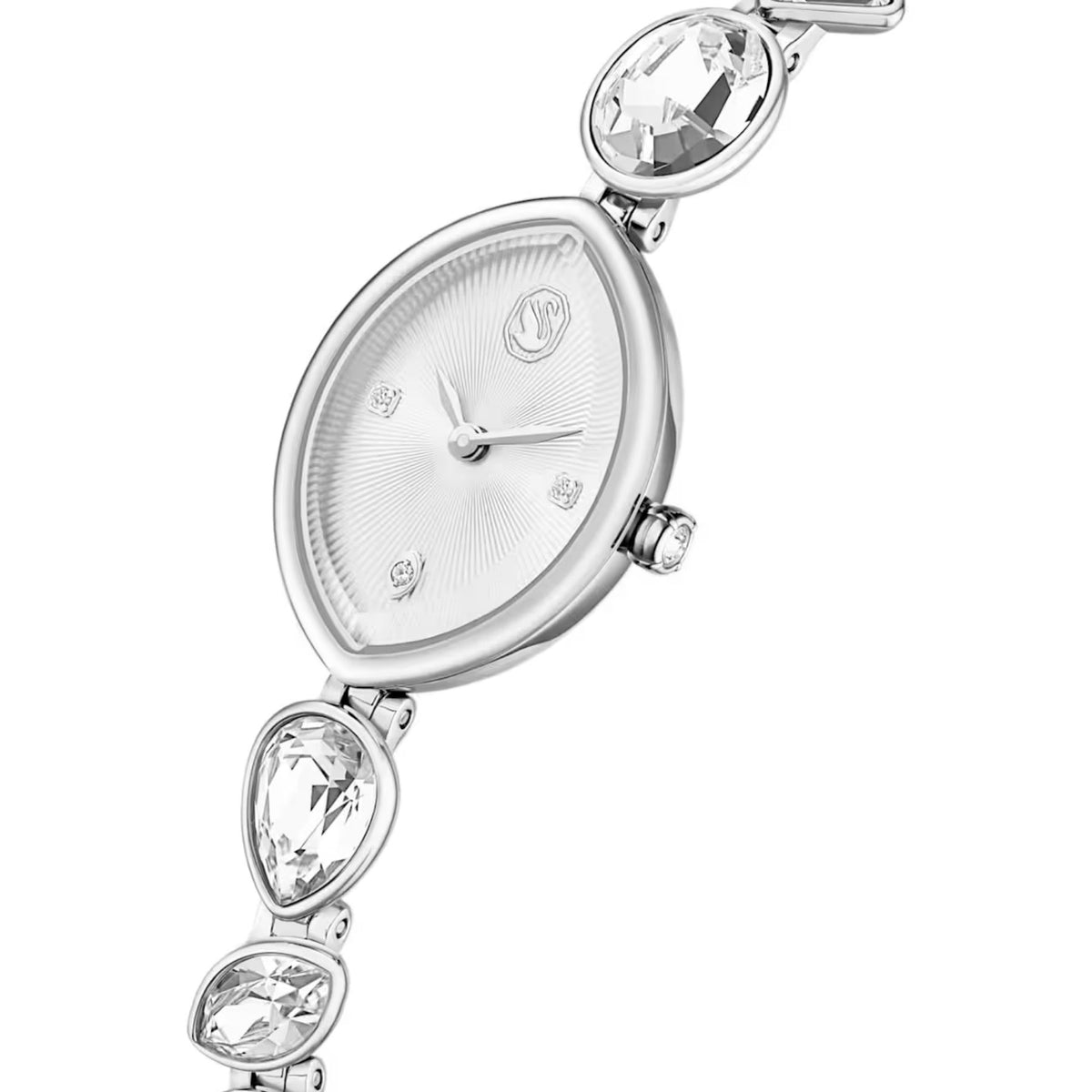 Swarovski Gema rannekello, hopeanväri ja kristallit, 5737955
