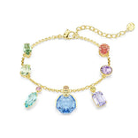 Swarovski Gema rannekoru, keltakullattu ja eriväriset kristallit, 5737442