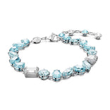 Swarovski Gema rannekoru, vaalea metalli ja siniset kristallit, 5666018