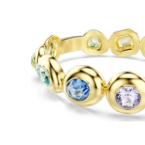 Swarovski Gema rannerengas, keltakullattu ja eriväriset kristallit
