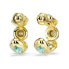 Swarovski Gema rengaskorvakorut, keltakullattu ja eriväriset kristallit, 5737444