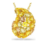 Swarovski Gema riipus ja rintakoru, keltakullanväri ja keltaiset kristallit 5732839