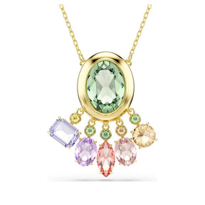 Swarovski Gema riipus, keltakullattu ja eriväriset kristallit, 5741587