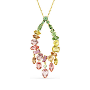 Swarovski Gema riipus, keltakullattu ja eriväriset kristallit, 5741589