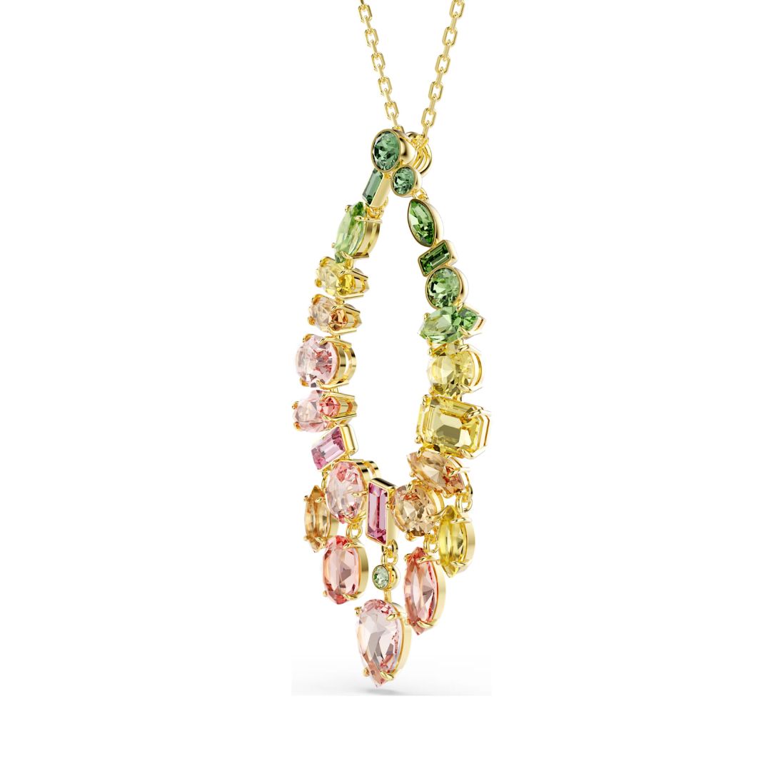 Swarovski Gema riipus, keltakullattu ja eriväriset kristallit, 5741589