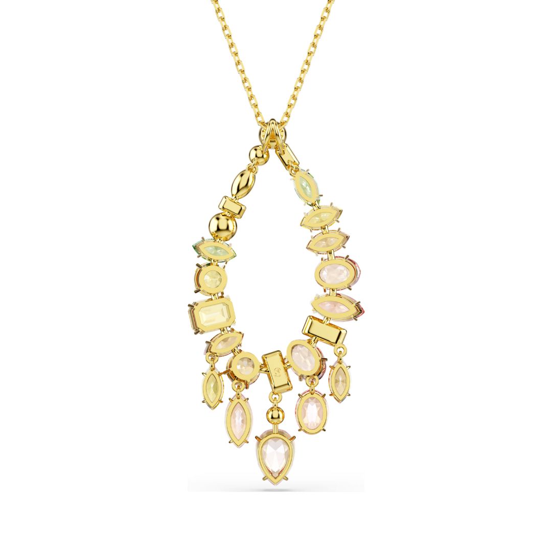Swarovski Gema riipus, keltakullattu ja eriväriset kristallit, 5741589