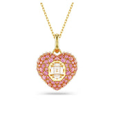 Swarovski Hyperbola Heart riipus, keltakullanväri ja pinkit kristallit, 5680784