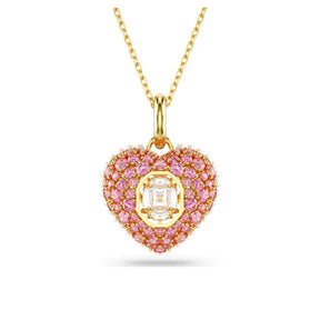 Swarovski Hyperbola Heart riipus, keltakullanväri ja pinkit kristallit, 5680784