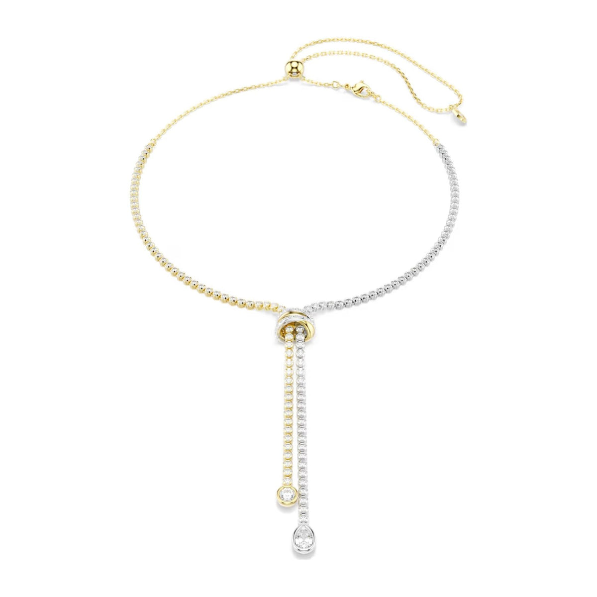Swarovski Hyperbola Y kaulakoru, kaksivärinen metalli ja kirkkaat zirkoniat, 5752854