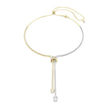 Swarovski Hyperbola Y kaulakoru, kaksivärinen metalli ja kirkkaat zirkoniat, 5752854