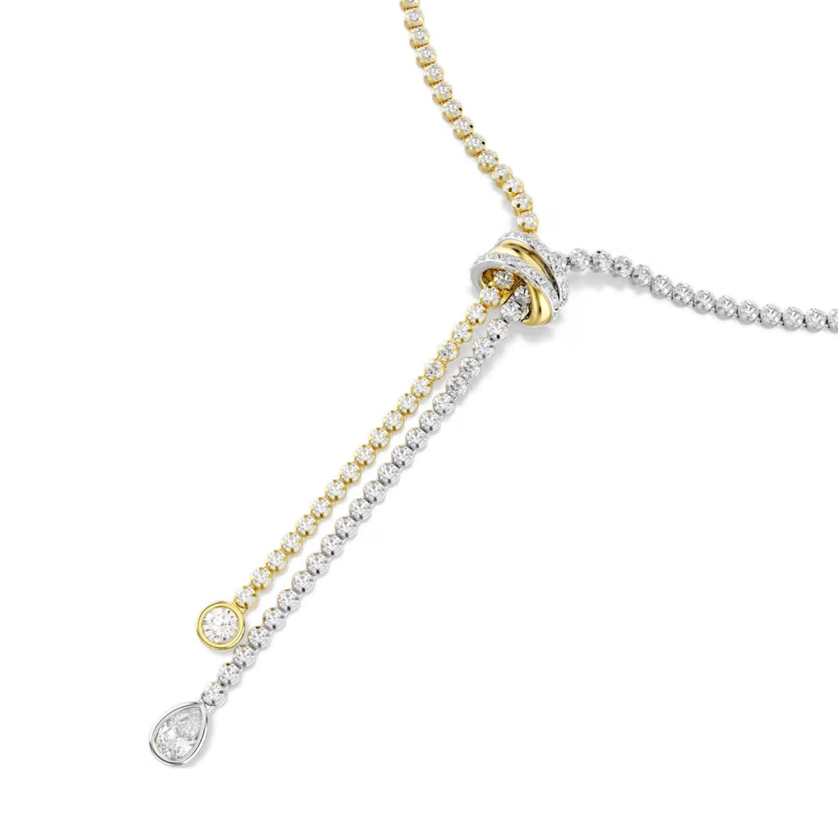 Swarovski Hyperbola Y kaulakoru, kaksivärinen metalli ja kirkkaat zirkoniat, 5752854