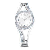 Swarovski Hyperbola bangle rannekello, hopeanväri ja siniset kristallit, 5715463