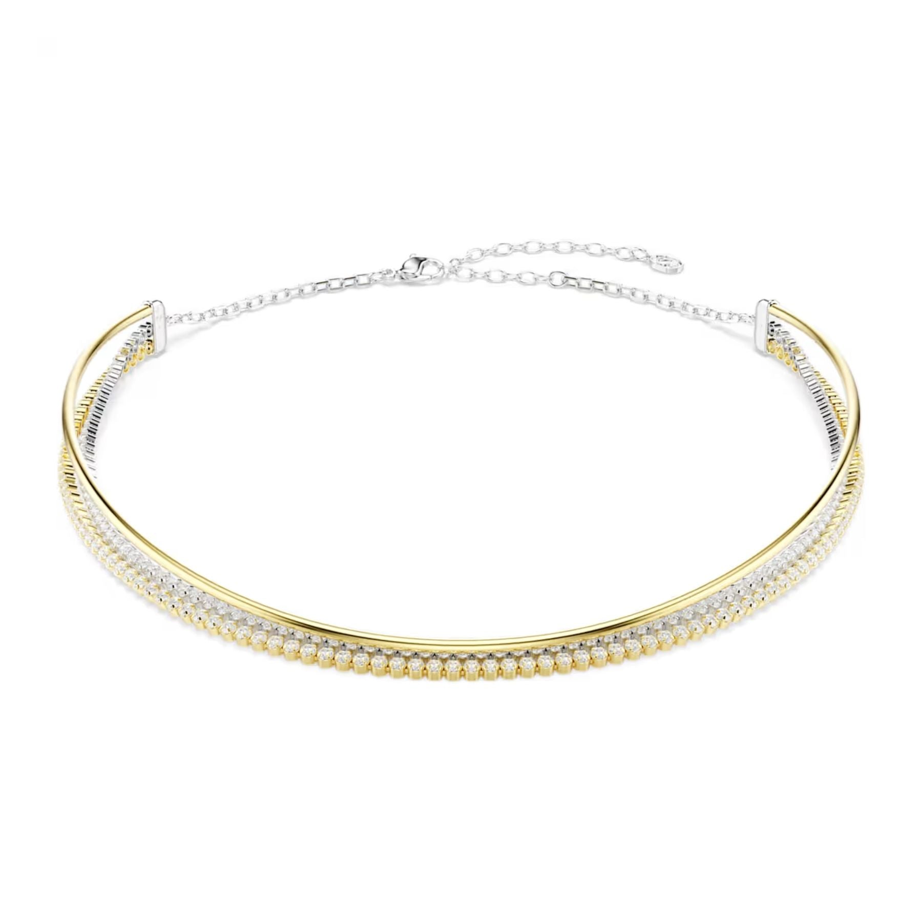 Swarovski Hyperbola kaulakoru, kaksivärinen metalli ja kirkkaat zirkonit, 5752851