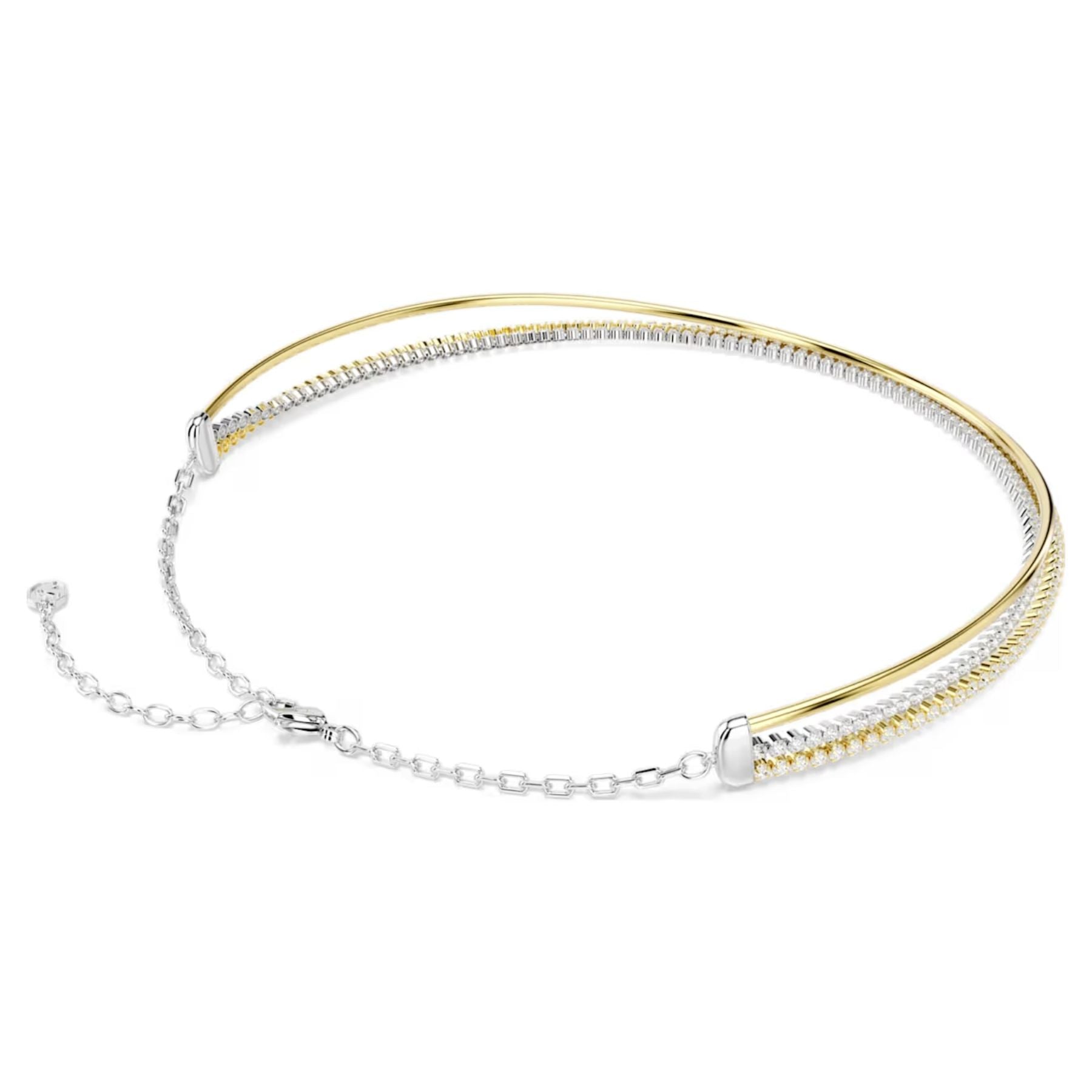 Swarovski Hyperbola kaulakoru, kaksivärinen metalli ja kirkkaat zirkonit, 5752851
