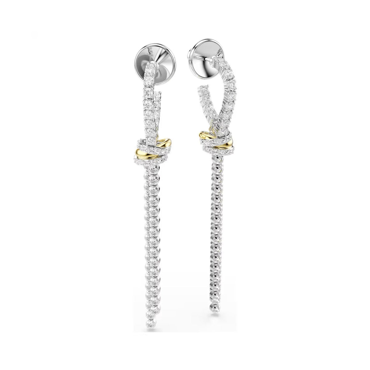 Swarovski Hyperbola korvakorut, kaksivärinen metalli, kirkkaat kristallit ja zirkoniat, 5752866