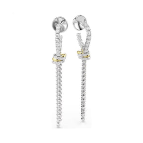 Swarovski Hyperbola korvakorut, kaksivärinen metalli, kirkkaat kristallit ja zirkoniat, 5752866