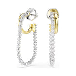 Swarovski Hyperbola korvakorut, kaksivärinen metalli ja kirkkaat zirkonit, 5749366
