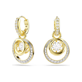 Swarovski Hyperbola korvakorut, keltakullattu ja kirkkaat zirkonit ja kristallit, 5738249