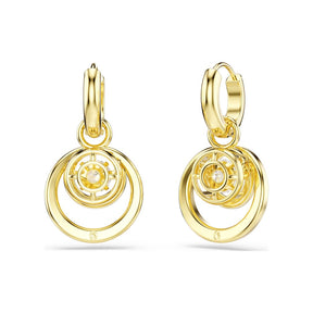 Swarovski Hyperbola korvakorut, keltakullattu ja kirkkaat zirkonit ja kristallit, 5738249