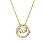 Swarovski Hyperbola riipus, keltakullattu ja kirkkaat zirkonit ja kristallit, 5738248