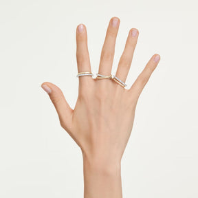 Swarovski Hyperbola sormus, 3 osaa, keltakullattu ja kirkkaat zirkoniat