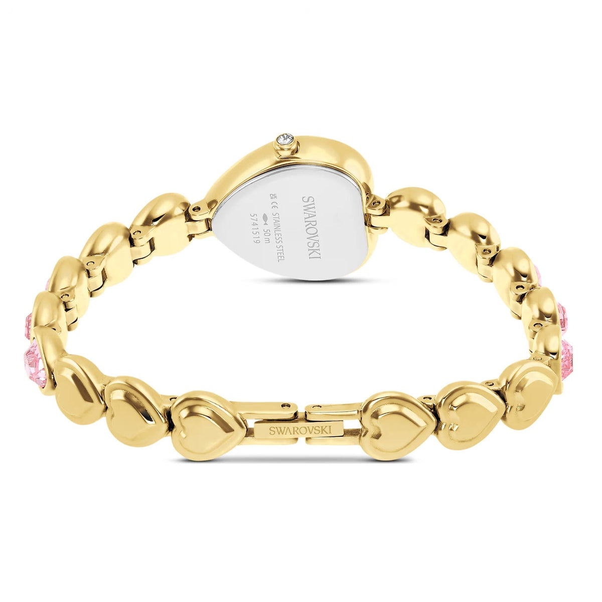 Swarovski Idyllia Heart rannekello, kullansävy ja sydänkristalliranneke, 5741519
