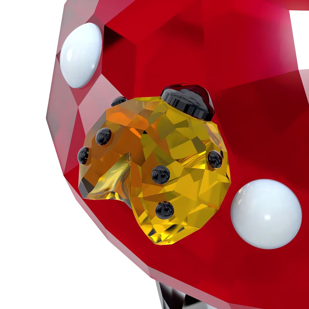 Swarovski Idyllia Mushroom and Ladybugs -kristallikoriste 5683436