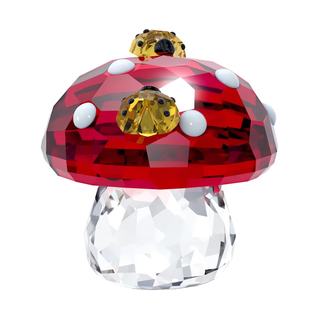 Swarovski Idyllia Mushroom and Ladybugs -kristallikoriste 5683436