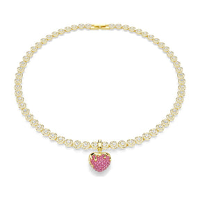 Swarovski Idyllia charm, keltakullattu ja vaaleanpunaiset kristallit, 5742953