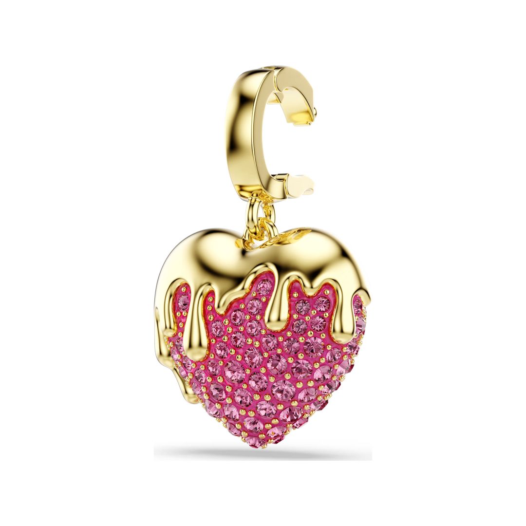 Swarovski Idyllia charm, keltakullattu ja vaaleanpunaiset kristallit, 5742953