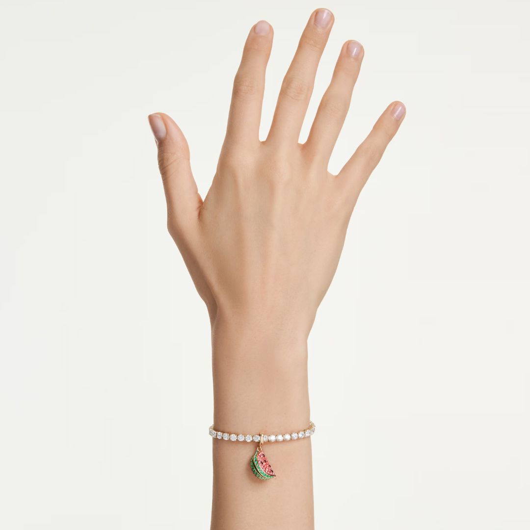 Swarovski Idyllia charm, keltakullattu ja eriväriset kristallit, 5743134