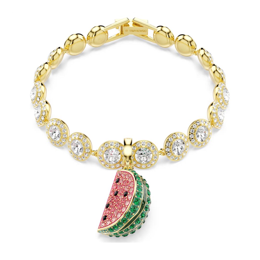 Swarovski Idyllia charm, keltakullattu ja eriväriset kristallit, 5743134