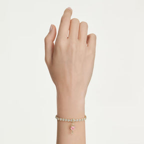 Swarovski Idyllia charm, keltakullattu ja kirkkaat zirkonit, 5742959