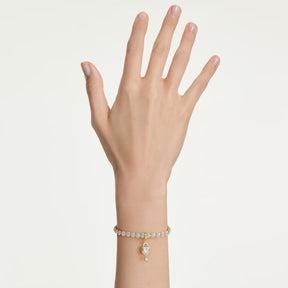 Swarovski Idyllia charm, keltakullattu ja kirkkaat zirkonit, 5742959