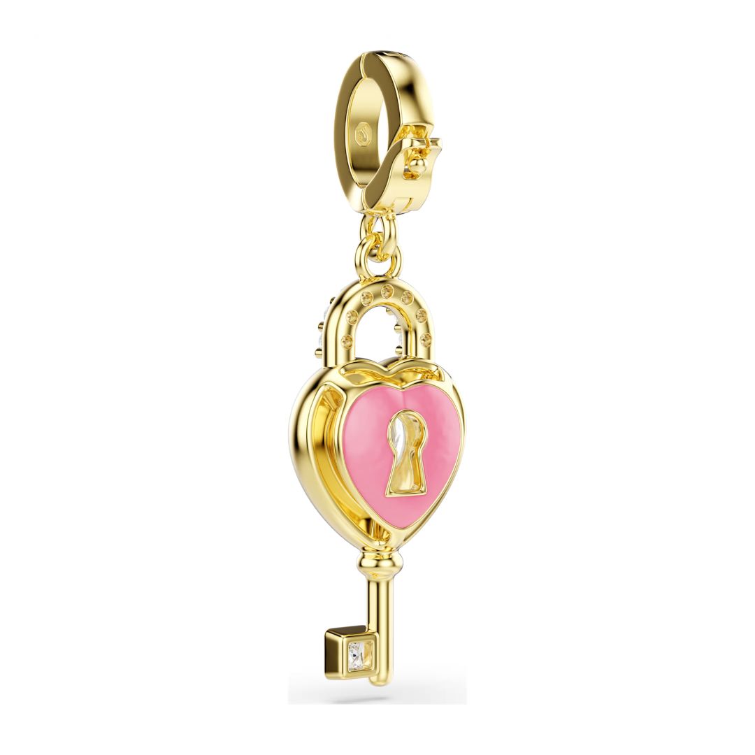 Swarovski Idyllia charm, keltakullattu ja kirkkaat zirkonit, 5742959