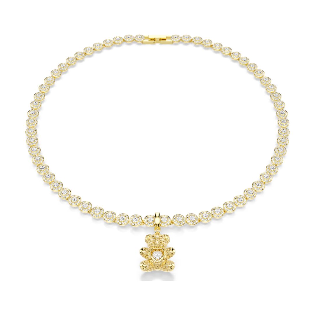 Swarovski Idyllia charm, keltakullattu ja kullansävyiset kristallit, 5743147
