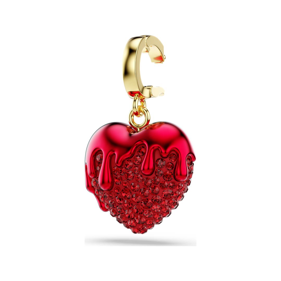 Swarovski Idyllia charm, keltakullattu ja punaiset kristallit, 5742994