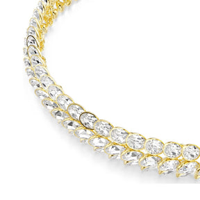Swarovski Idyllia choker kaulakoru, keltakullanväri ja kirkkaat kristallit, 5723541