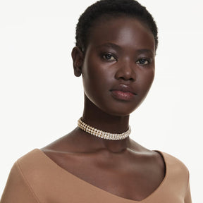 Swarovski Idyllia choker kaulakoru, keltakullanväri ja kirkkaat kristallit, 5723541