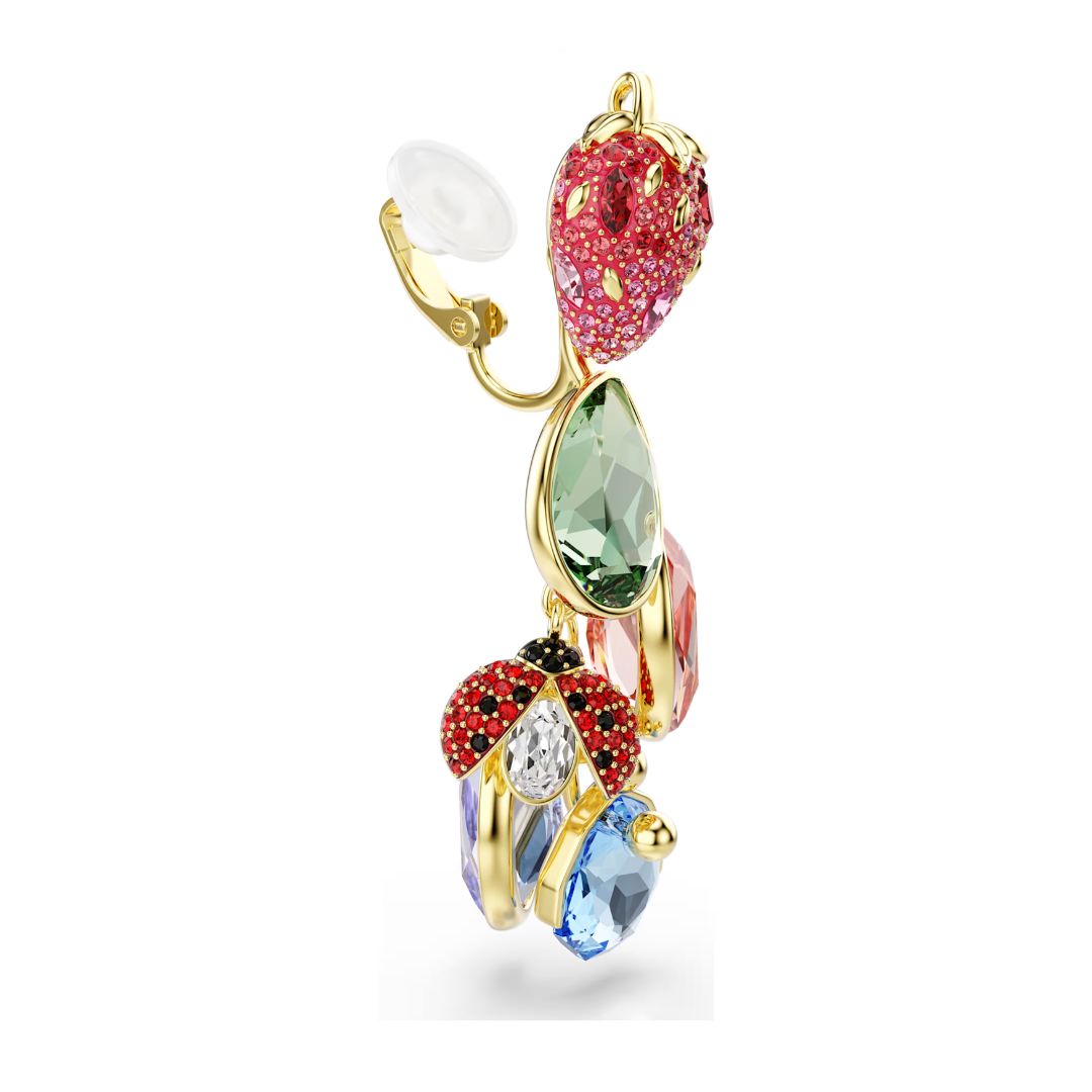 Swarovski Idyllia clip korvakorut, keltakullattu ja eriväriset kristalli, 5743818