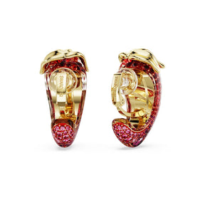 Swarovski Idyllia clip korvakorut, keltakullattu ja punaiset kristalli, 5751416