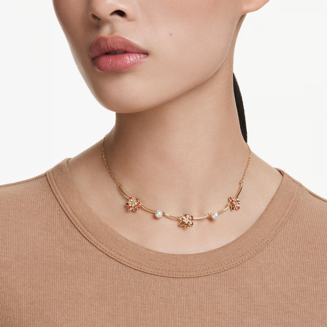 Swarovski Idyllia kaulakoru, keltakullanväri ja eri väriset kristallit, 5732388