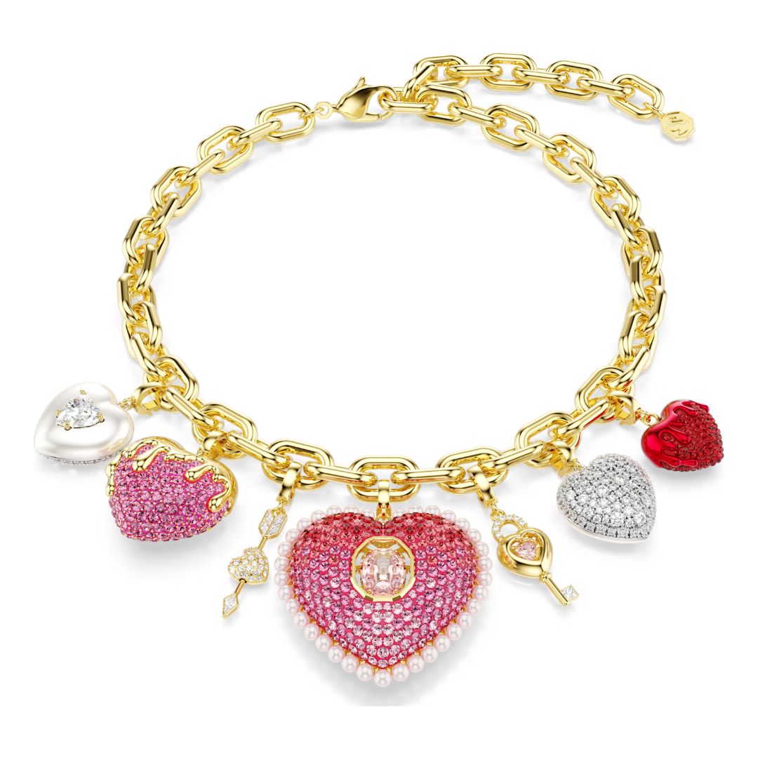 Swarovski Idyllia kaulakoru, keltakullattu, eriväriset kristallit ja zirkonit, 5742956